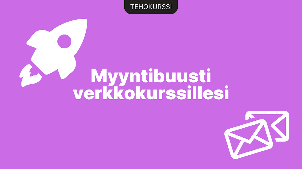 Myyntibuusti verkkokurssillesi -tehokurssi by Campwire Academy